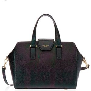 HENRI Bendel Houston Petrol Satchel